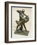 A French Bronze Group of Theseus and the Minotaur-null-Framed Premium Giclee Print