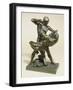 A French Bronze Group of Theseus and the Minotaur-null-Framed Giclee Print