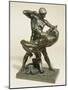 A French Bronze Group of Theseus and the Minotaur-null-Mounted Giclee Print