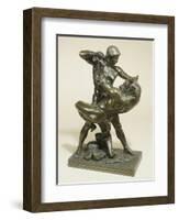 A French Bronze Group of Theseus and the Minotaur-null-Framed Giclee Print