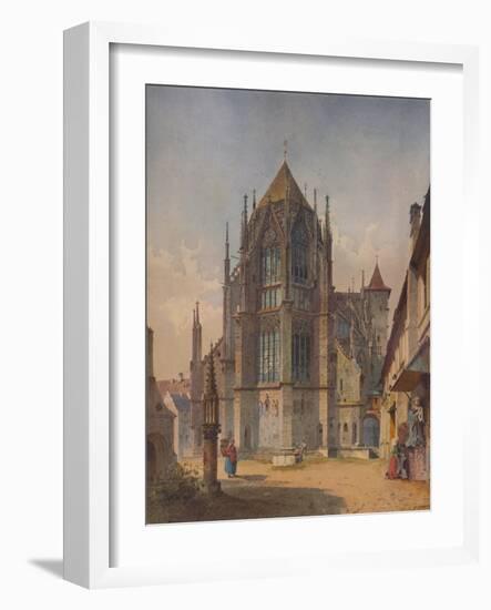 'A French Church', c1863, (1938)-Friedrich Eibner-Framed Giclee Print