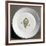 A French Faience Plate with Aeronauts with Flags, 1785-null-Framed Photographic Print