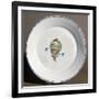 A French Faience Plate with Aeronauts with Flags, 1785-null-Framed Photographic Print