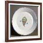 A French Faience Plate with Aeronauts with Flags, 1785-null-Framed Photographic Print