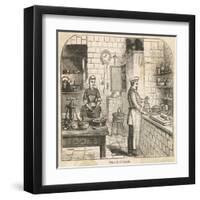 A French Kitchen-null-Framed Art Print
