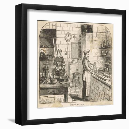 A French Kitchen-null-Framed Art Print