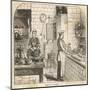 A French Kitchen-null-Mounted Art Print