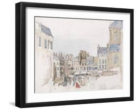 A French Market Place, C.1829-David Cox-Framed Giclee Print