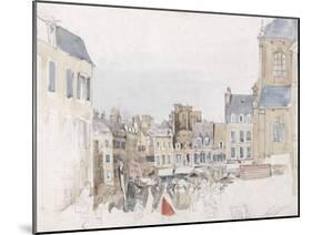 A French Market Place, C.1829-David Cox-Mounted Giclee Print