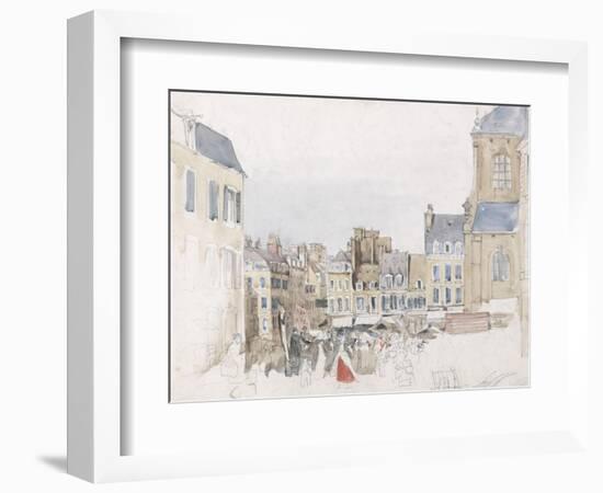 A French Market Place, C.1829-David Cox-Framed Giclee Print