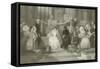 A French Marriage at St Roch-Eugene-Louis Lami-Framed Stretched Canvas
