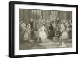 A French Marriage at St Roch-Eugene-Louis Lami-Framed Giclee Print