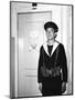 A French Sentry Outside the Operations Room of the Aircraft Carrier 'La Fayette, 1951-null-Mounted Giclee Print