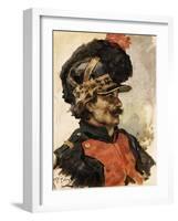 A French Soldier, 1876-Ilya Efimovich Repin-Framed Giclee Print