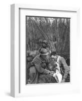 A French Soldier's Wounds are Treated, World War I, France, 1916-null-Framed Giclee Print