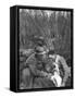 A French Soldier's Wounds are Treated, World War I, France, 1916-null-Framed Stretched Canvas