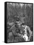 A French Soldier's Wounds are Treated, World War I, France, 1916-null-Framed Stretched Canvas
