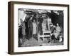 A French Telephone Post in a Cave, France, World War I, 1915-null-Framed Giclee Print