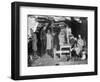 A French Telephone Post in a Cave, France, World War I, 1915-null-Framed Giclee Print