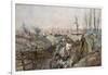 A French Trench in the Village of Souchez, Artois, France, 18 December 1915-Francois Flameng-Framed Giclee Print