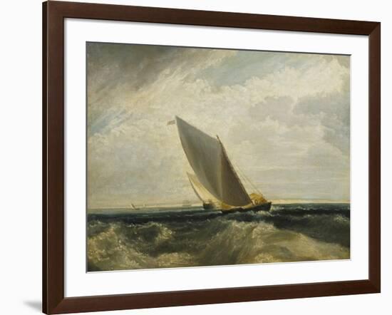 A Fresh Breeze (After Sheerness and the Isle of Sheppey)-J. M. W. Turner-Framed Giclee Print