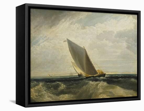 A Fresh Breeze (After Sheerness and the Isle of Sheppey)-J. M. W. Turner-Framed Stretched Canvas