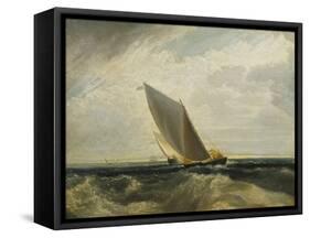 A Fresh Breeze (After Sheerness and the Isle of Sheppey)-J. M. W. Turner-Framed Stretched Canvas