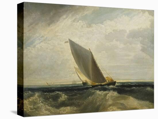 A Fresh Breeze (After Sheerness and the Isle of Sheppey)-J. M. W. Turner-Stretched Canvas