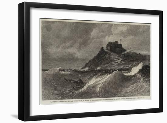 A Fresh Gale, Mount Orgueil, Jersey-Edwin Hayes-Framed Giclee Print