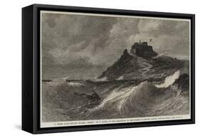 A Fresh Gale, Mount Orgueil, Jersey-Edwin Hayes-Framed Stretched Canvas