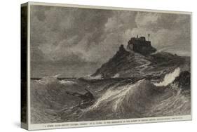 A Fresh Gale, Mount Orgueil, Jersey-Edwin Hayes-Stretched Canvas