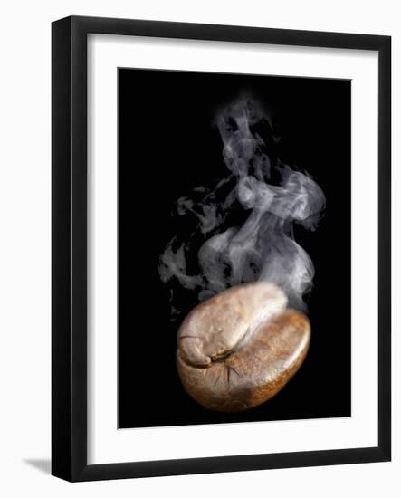 A Freshly Roasted Coffee Bean with Steam-Shawn Hempel-Framed Photographic Print