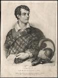 George Gordon Lord Byron English Poet as a Supporter of Greek Independence in 1826-A. Friedel-Laminated Art Print