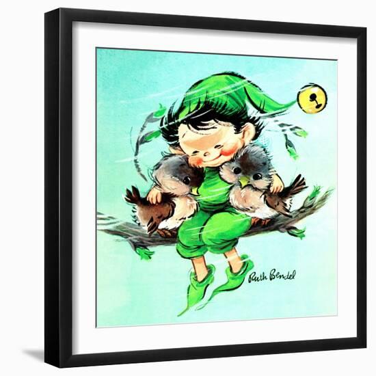 A Friend in Need - Jack & Jill-Ruth Bendel-Framed Giclee Print