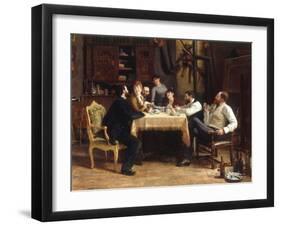 A Friend's Lunch, 1885-Fernand Cormon-Framed Giclee Print