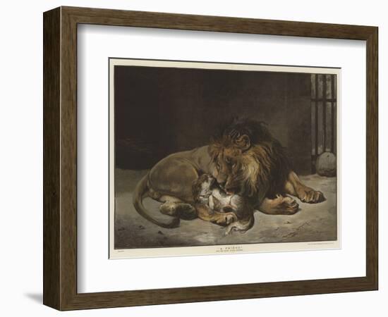 A Friend-Paul Friedrich Meyerheim-Framed Giclee Print