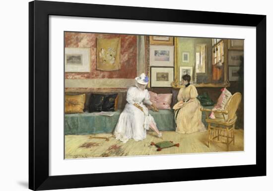 A Friendly Call, 1895-William Merritt Chase-Framed Premium Giclee Print