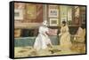A Friendly Call, 1895-William Merritt Chase-Framed Stretched Canvas