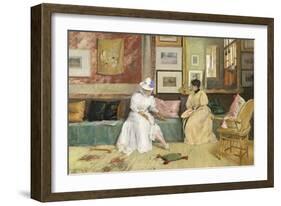 A Friendly Call, 1895-William Merritt Chase-Framed Giclee Print