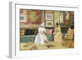 A Friendly Call, 1895-William Merritt Chase-Framed Giclee Print