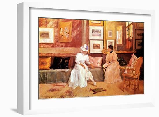 A Friendly Call, 1895-William Merritt Chase-Framed Giclee Print