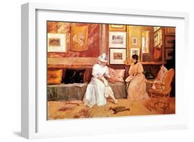 A Friendly Call, 1895-William Merritt Chase-Framed Giclee Print