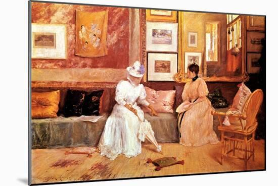 A Friendly Call, 1895-William Merritt Chase-Mounted Giclee Print