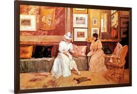 A Friendly Call, 1895-William Merritt Chase-Framed Giclee Print