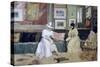 A Friendly Call-William Merritt Chase-Stretched Canvas