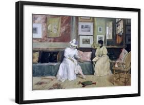 A Friendly Call-William Merritt Chase-Framed Giclee Print