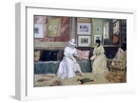 A Friendly Call-William Merritt Chase-Framed Giclee Print