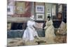 A Friendly Call-William Merritt Chase-Mounted Giclee Print