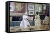 A Friendly Call-William Merritt Chase-Framed Stretched Canvas