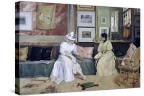 A Friendly Call-William Merritt Chase-Stretched Canvas